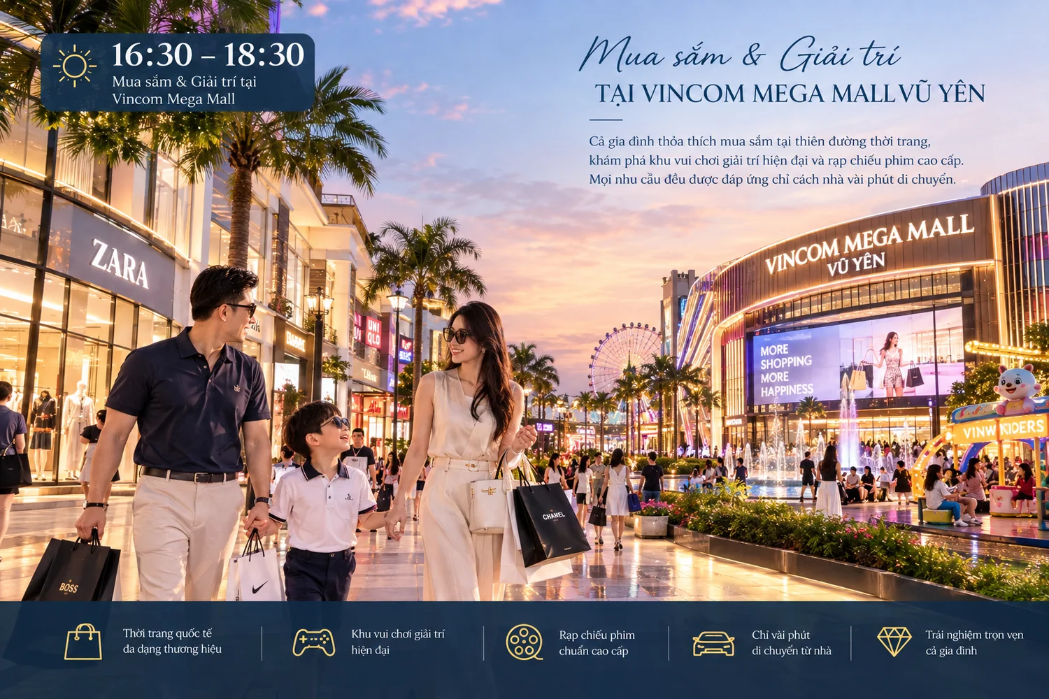 Mua sắm tại Vincom Mega Mall — 16:30